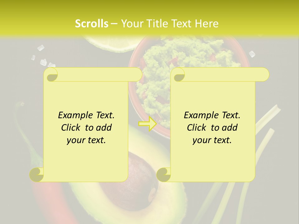 Onion Guacamole Nacho PowerPoint Template