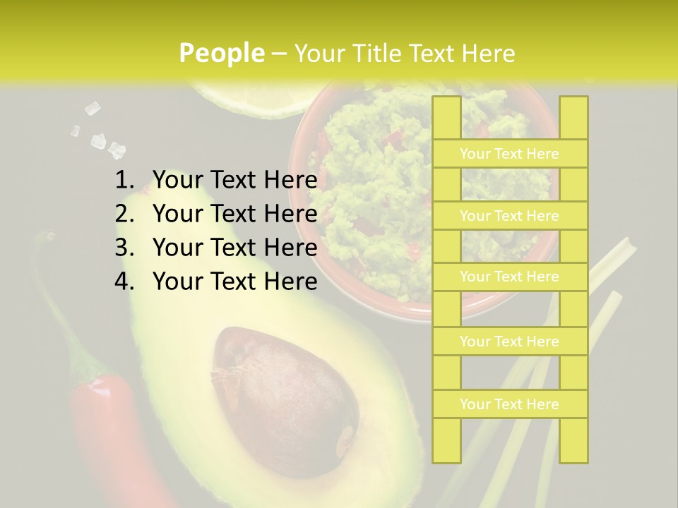 Onion Guacamole Nacho PowerPoint Template