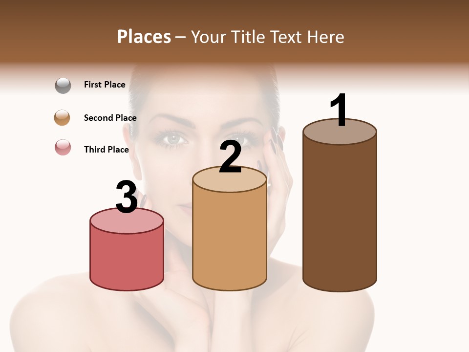 Cosmetics Studio Person PowerPoint Template