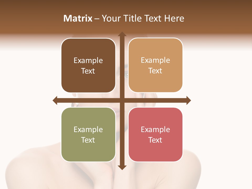 Cosmetics Studio Person PowerPoint Template