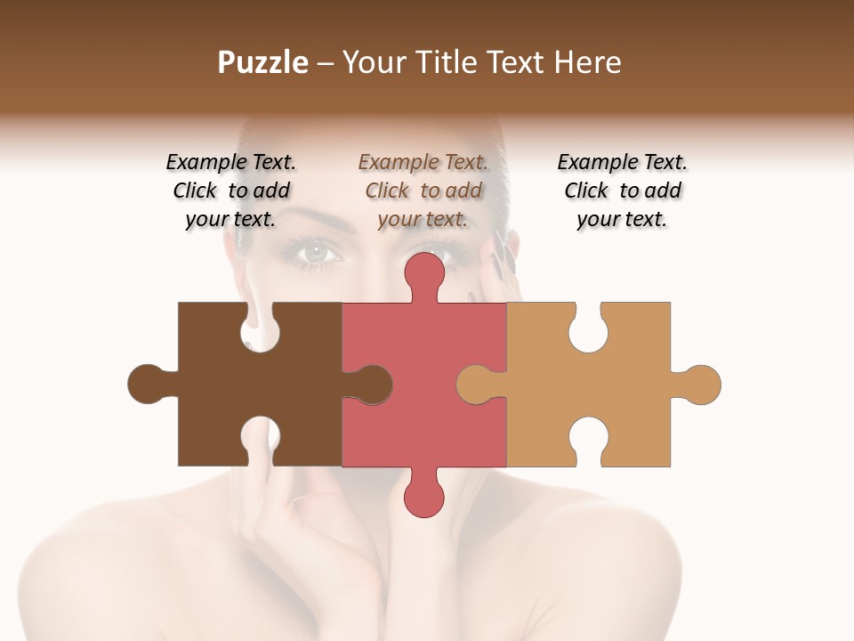 Cosmetics Studio Person PowerPoint Template