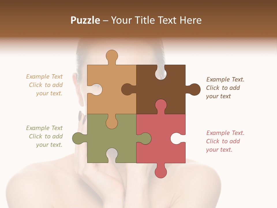 Cosmetics Studio Person PowerPoint Template