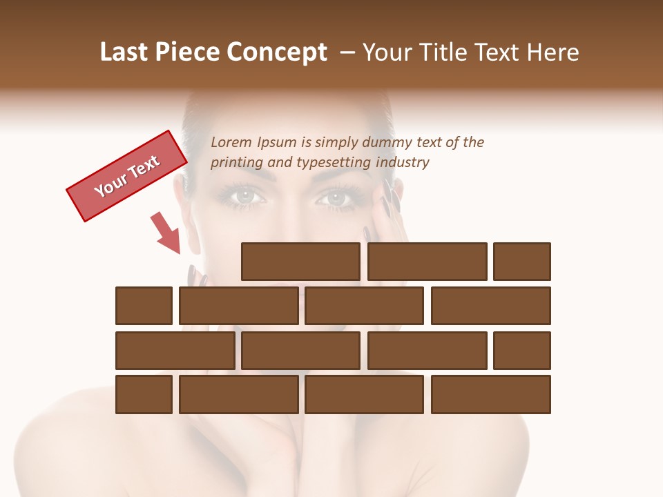 Cosmetics Studio Person PowerPoint Template