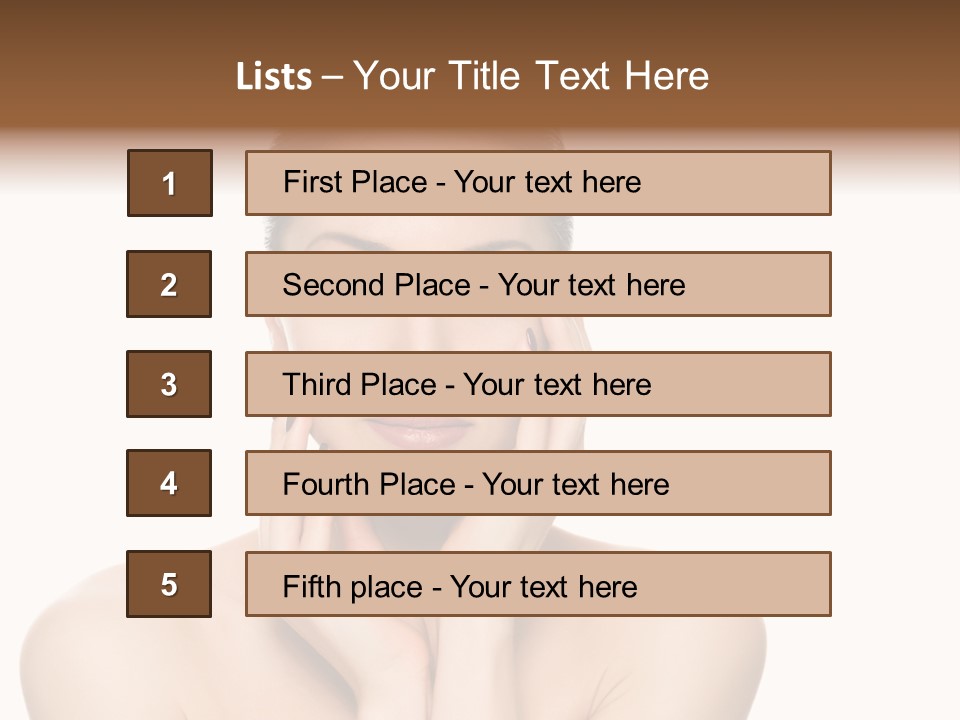 Cosmetics Studio Person PowerPoint Template