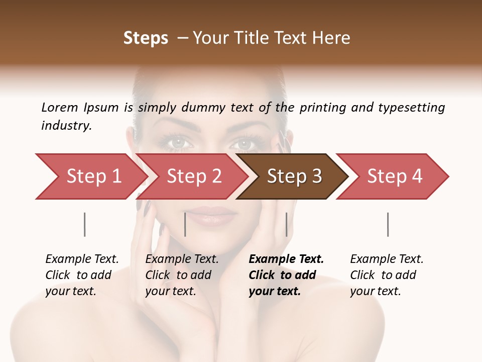 Cosmetics Studio Person PowerPoint Template