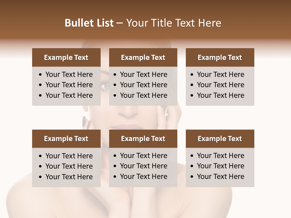 Cosmetics Studio Person PowerPoint Template