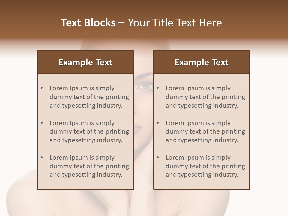 Cosmetics Studio Person PowerPoint Template