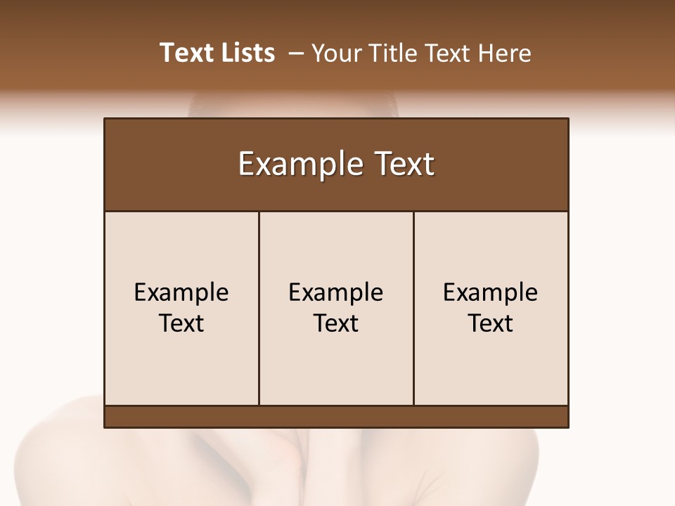 Cosmetics Studio Person PowerPoint Template