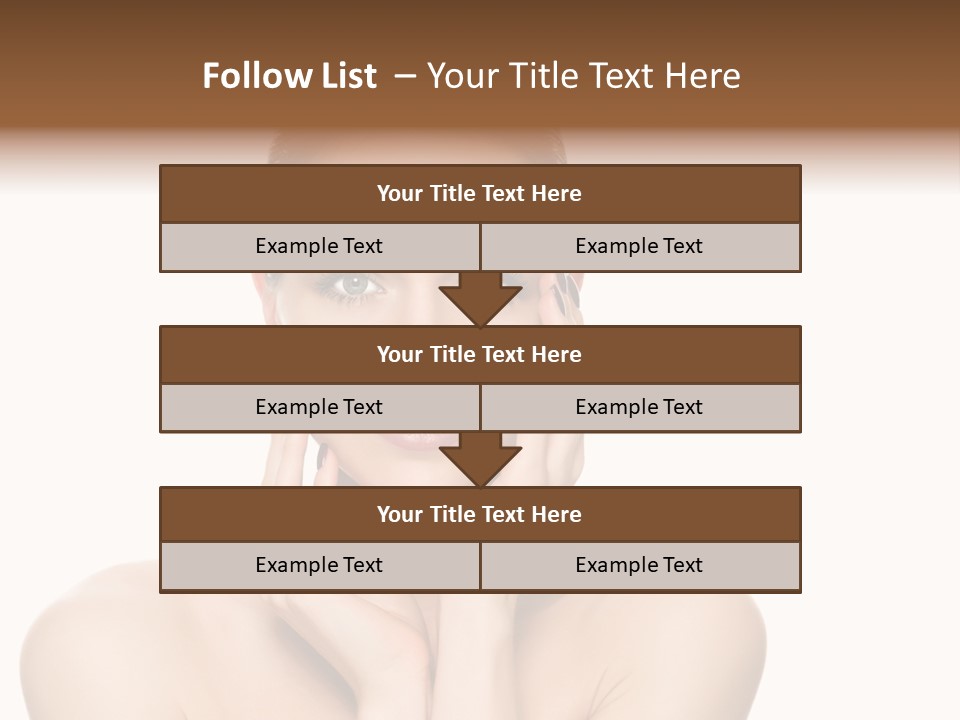 Cosmetics Studio Person PowerPoint Template
