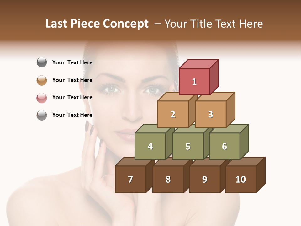 Cosmetics Studio Person PowerPoint Template