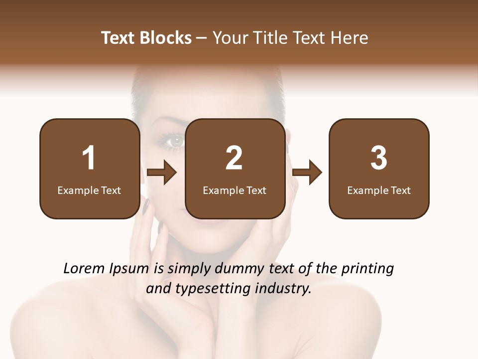 Cosmetics Studio Person PowerPoint Template