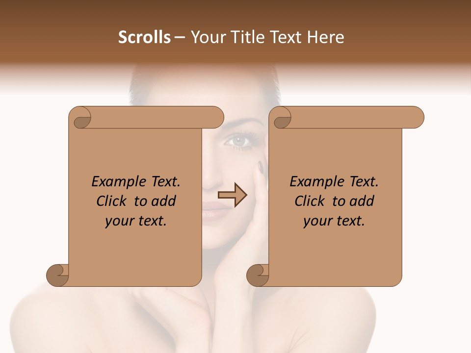 Cosmetics Studio Person PowerPoint Template