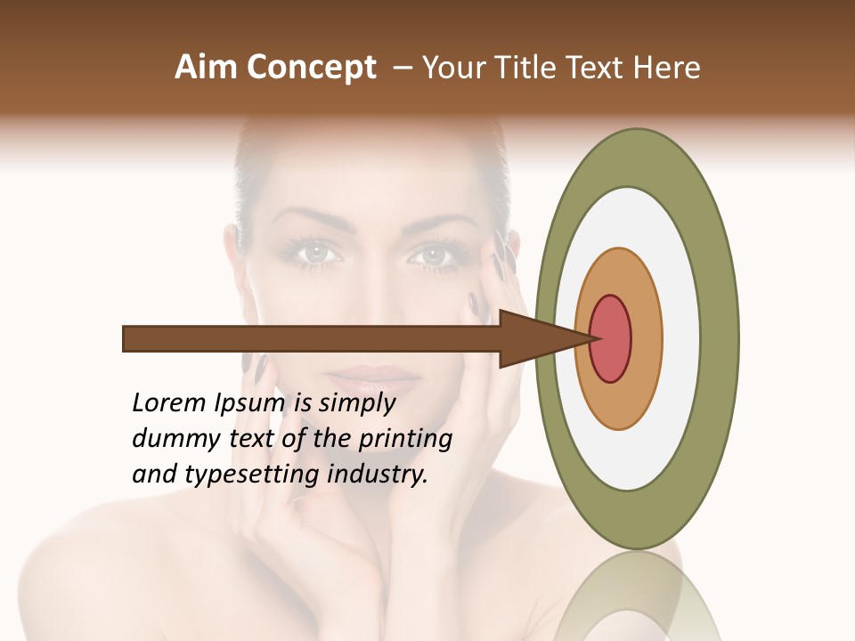 Cosmetics Studio Person PowerPoint Template