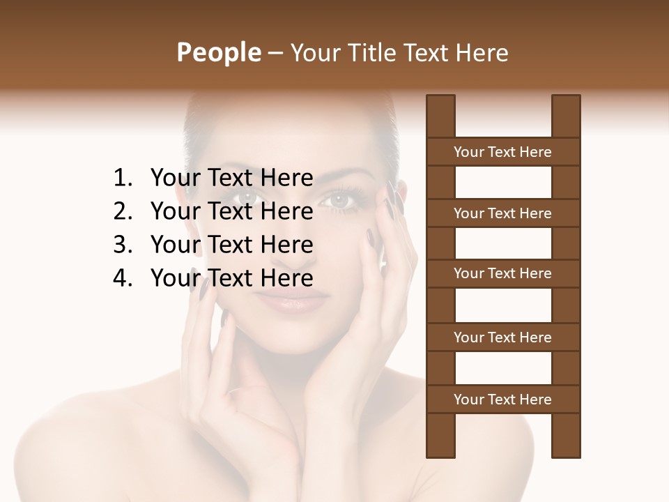 Cosmetics Studio Person PowerPoint Template