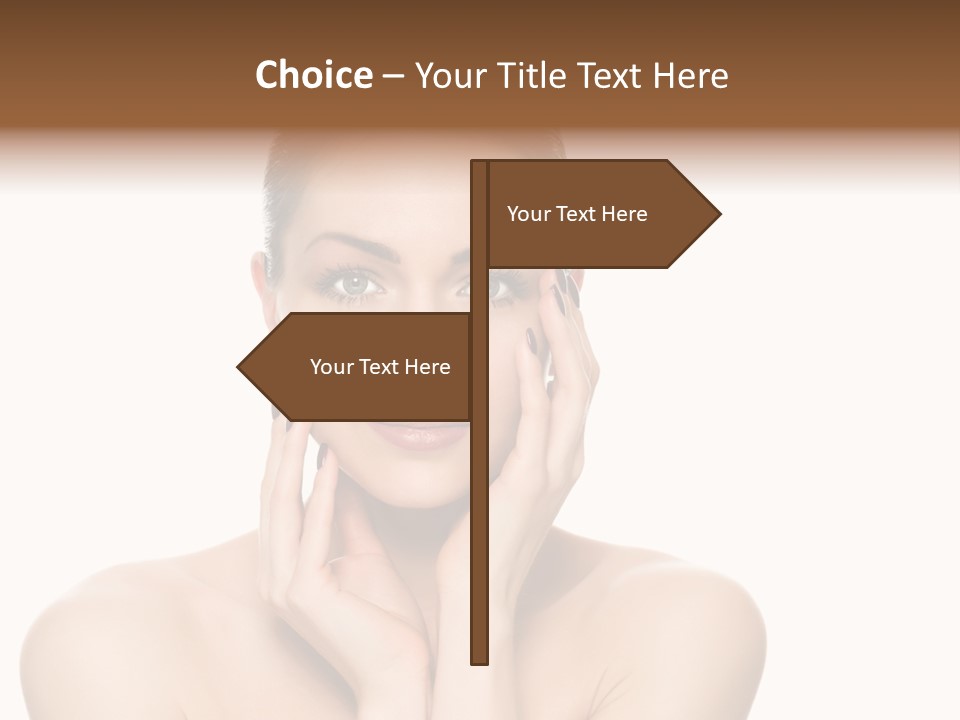 Cosmetics Studio Person PowerPoint Template