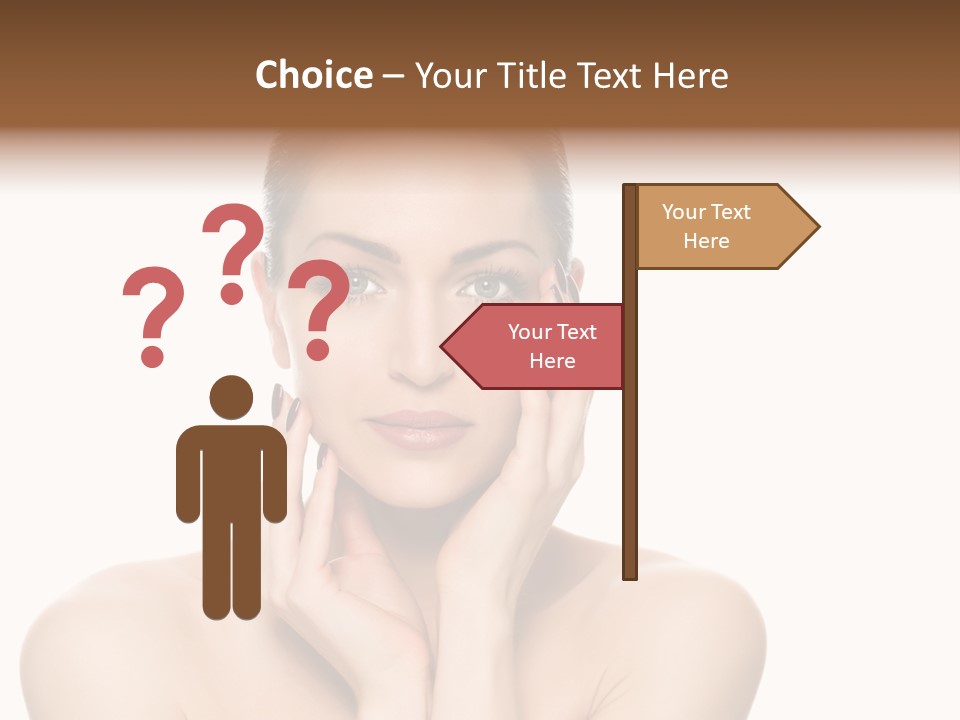 Cosmetics Studio Person PowerPoint Template