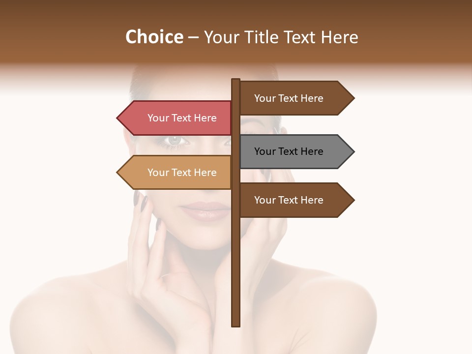 Cosmetics Studio Person PowerPoint Template