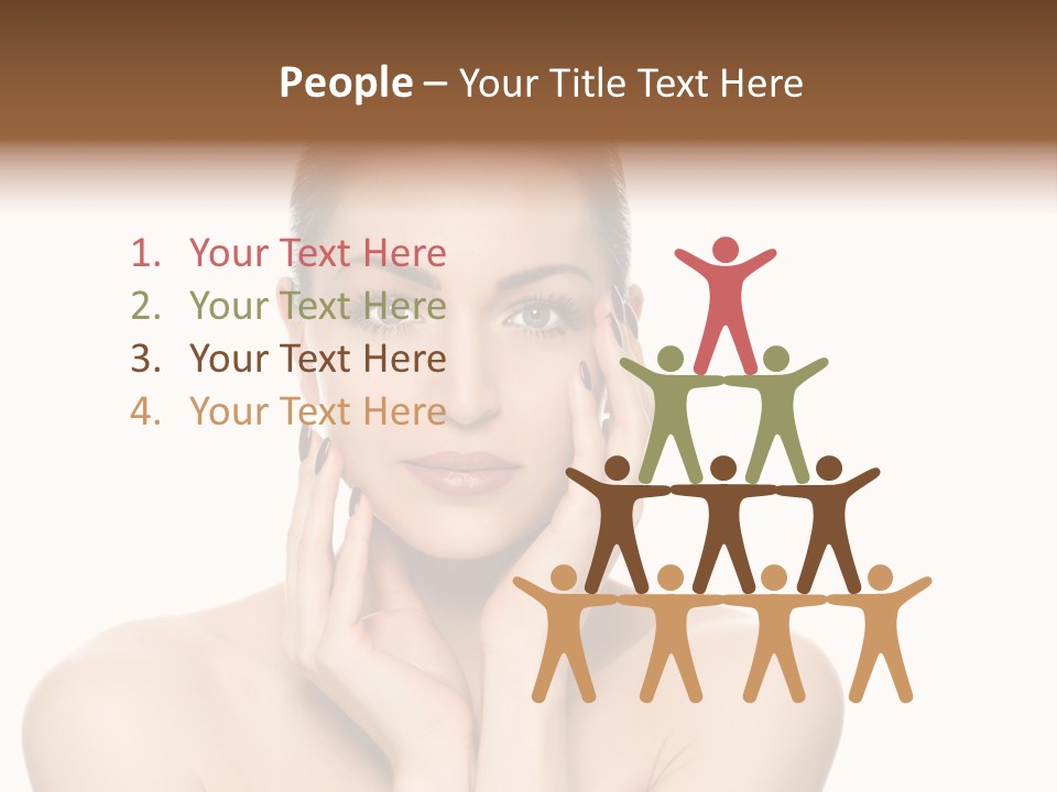 Cosmetics Studio Person PowerPoint Template