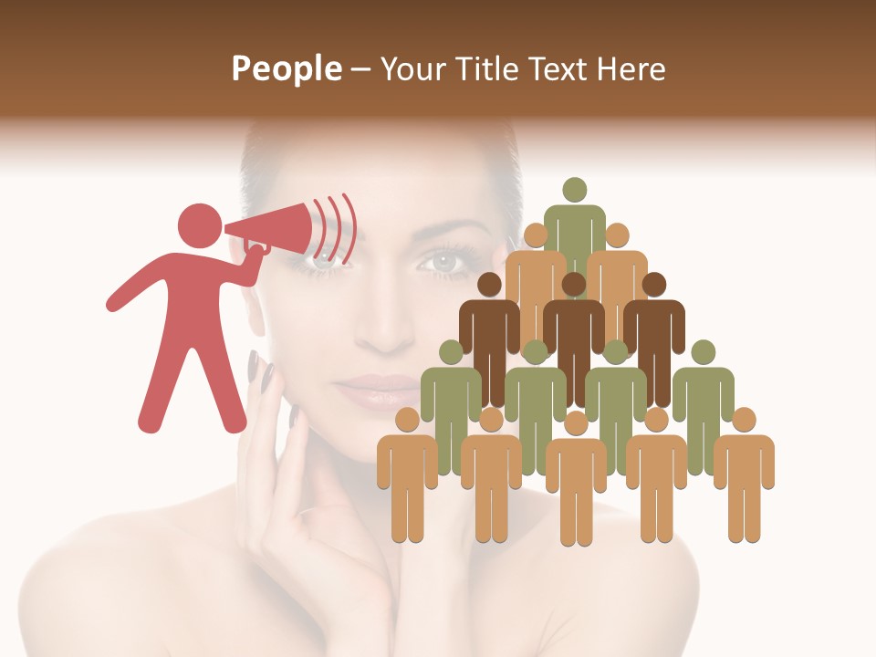 Cosmetics Studio Person PowerPoint Template
