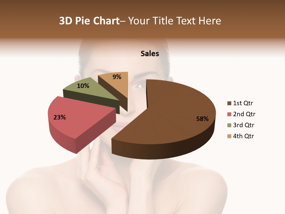 Cosmetics Studio Person PowerPoint Template