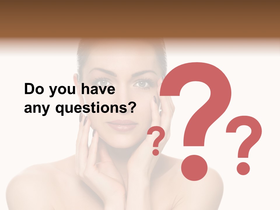 Cosmetics Studio Person PowerPoint Template