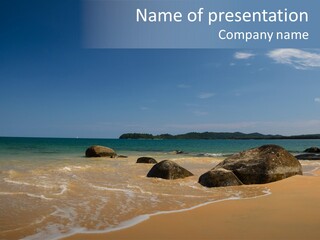 Coast Sun Paradise PowerPoint Template