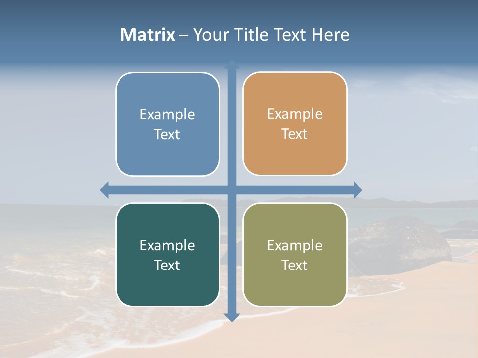 Coast Sun Paradise PowerPoint Template