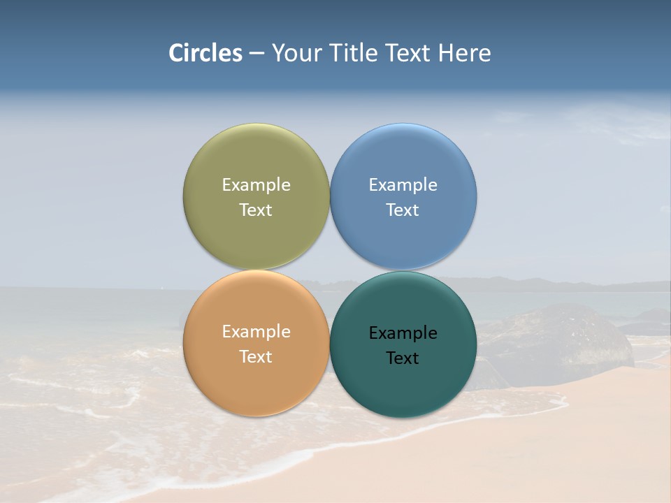 Coast Sun Paradise PowerPoint Template