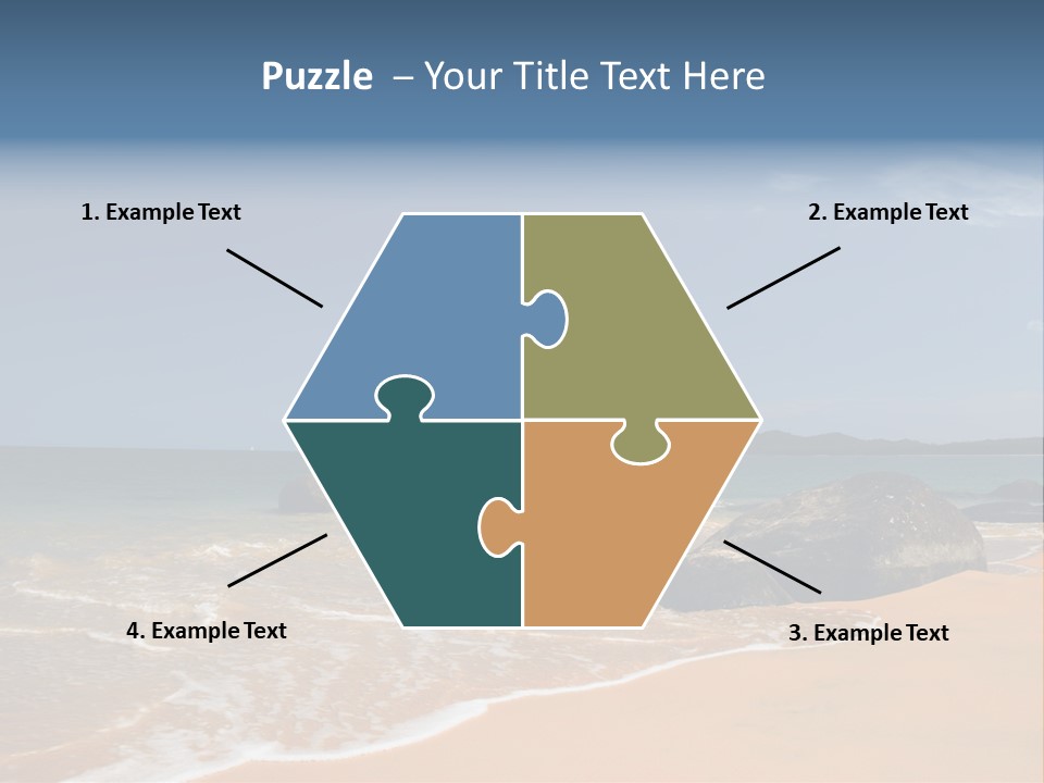 Coast Sun Paradise PowerPoint Template