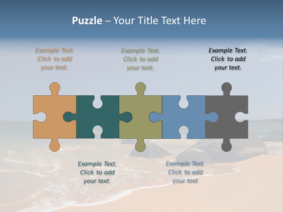 Coast Sun Paradise PowerPoint Template