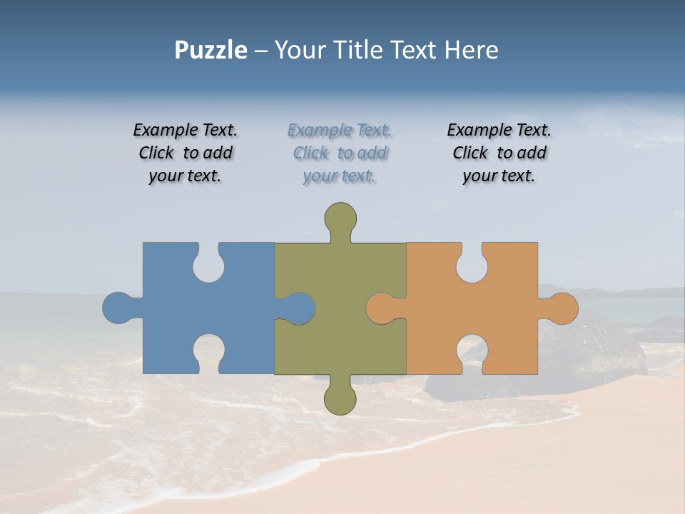 Coast Sun Paradise PowerPoint Template