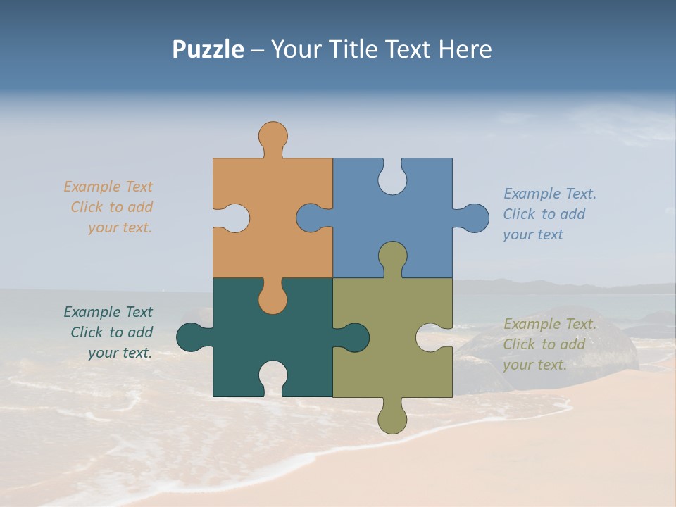 Coast Sun Paradise PowerPoint Template