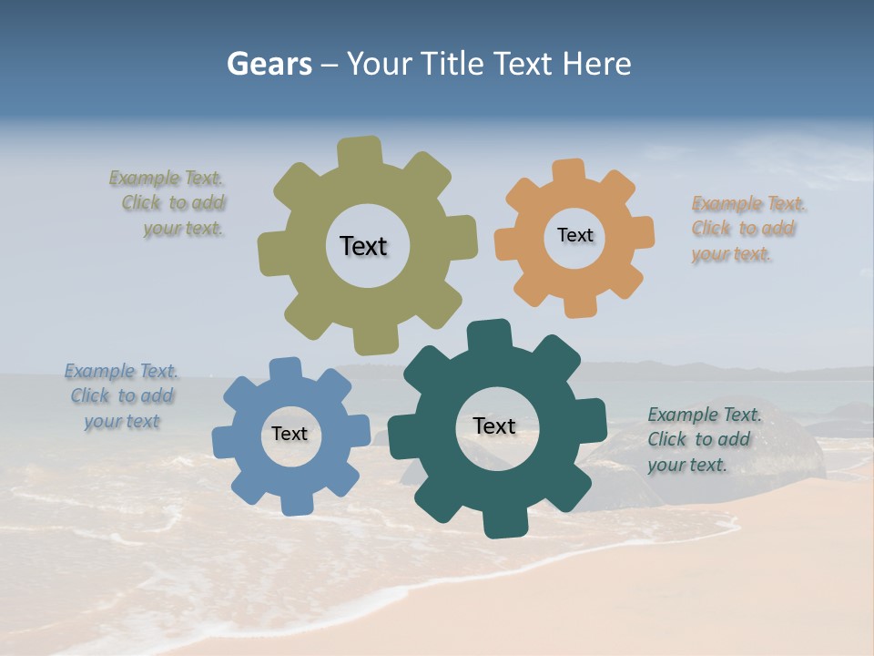 Coast Sun Paradise PowerPoint Template