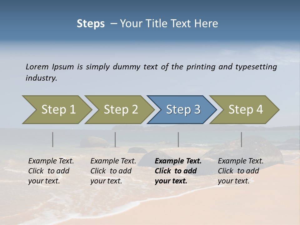 Coast Sun Paradise PowerPoint Template