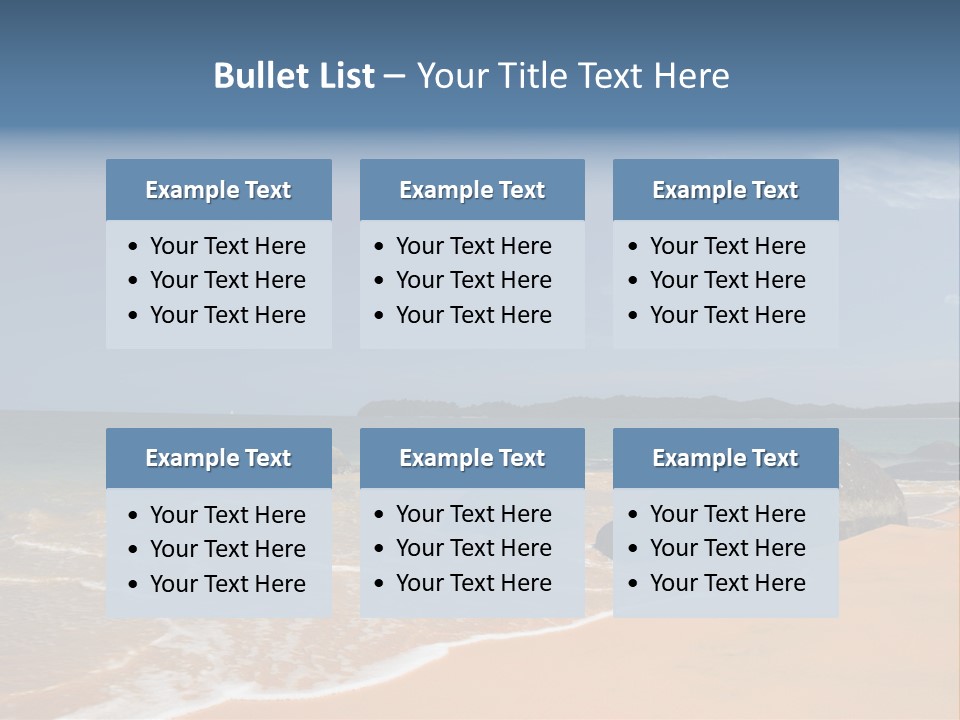 Coast Sun Paradise PowerPoint Template