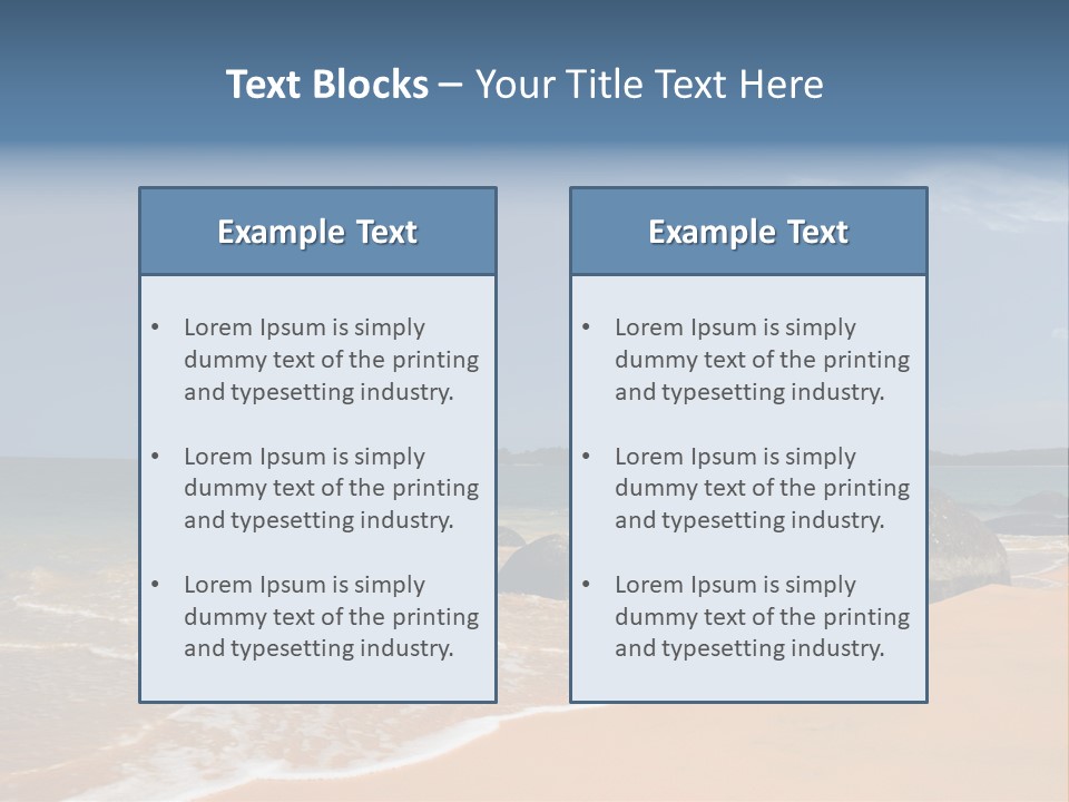 Coast Sun Paradise PowerPoint Template