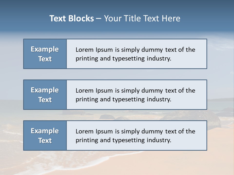 Coast Sun Paradise PowerPoint Template
