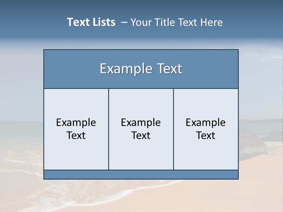 Coast Sun Paradise PowerPoint Template