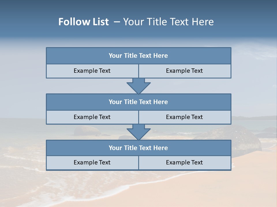 Coast Sun Paradise PowerPoint Template