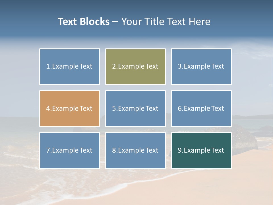 Coast Sun Paradise PowerPoint Template