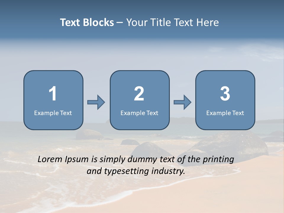 Coast Sun Paradise PowerPoint Template