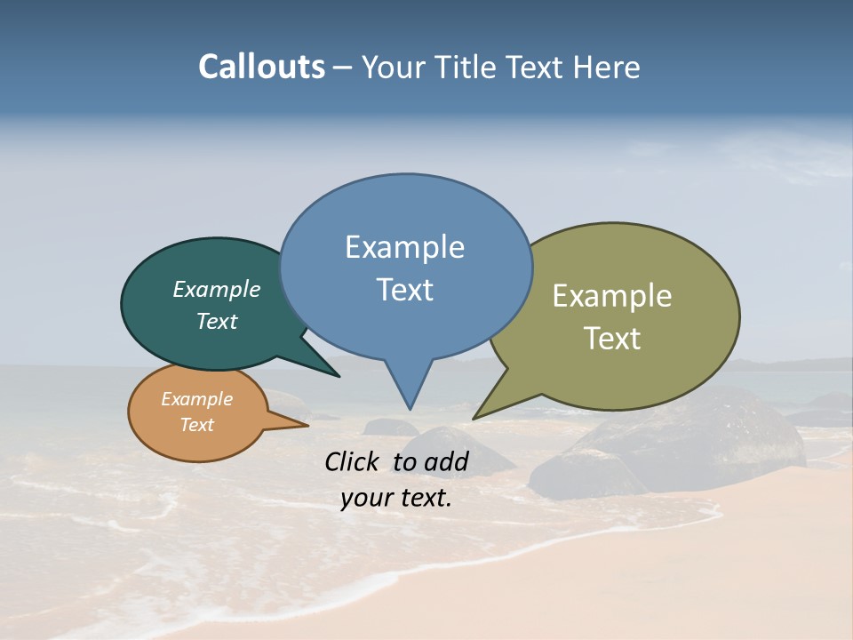 Coast Sun Paradise PowerPoint Template
