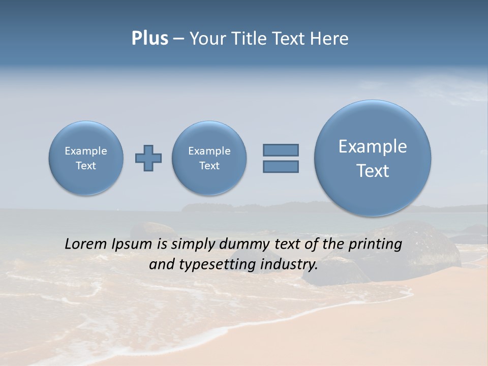 Coast Sun Paradise PowerPoint Template