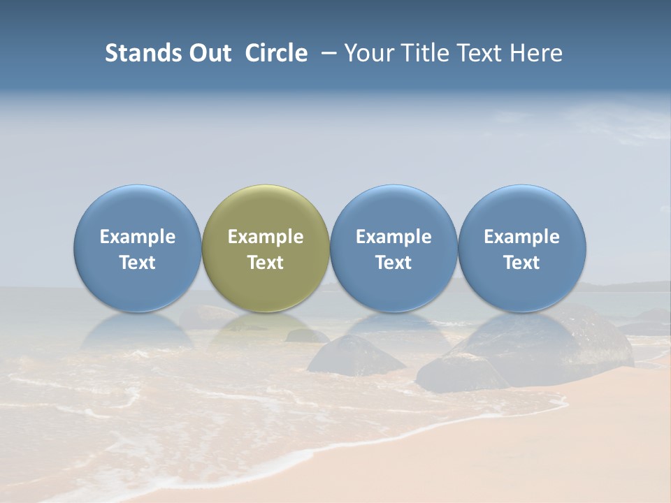 Coast Sun Paradise PowerPoint Template