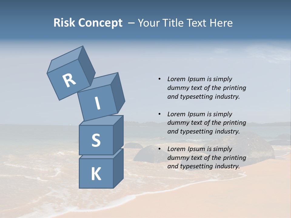 Coast Sun Paradise PowerPoint Template