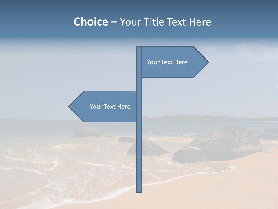 Coast Sun Paradise PowerPoint Template