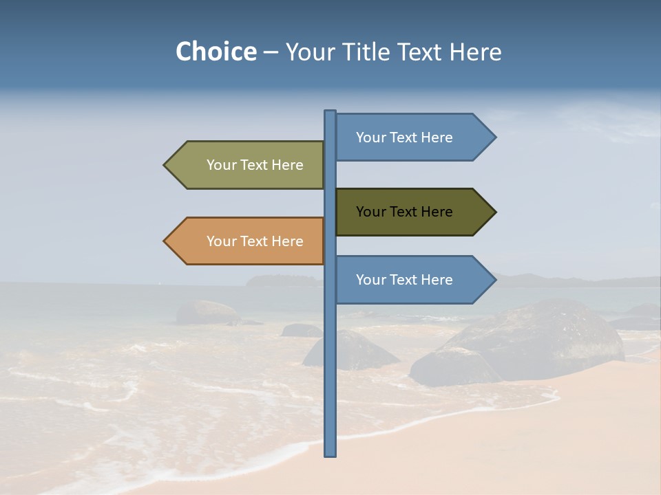Coast Sun Paradise PowerPoint Template