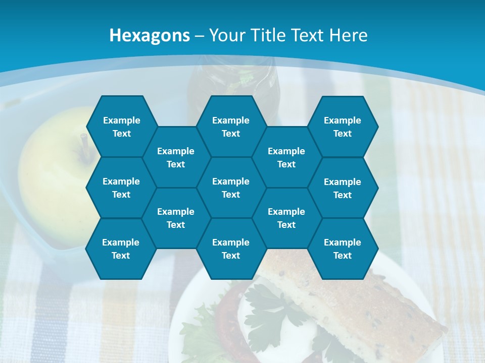 A Lunch Box With A Sandwich And An Apple On A Table PowerPoint Template