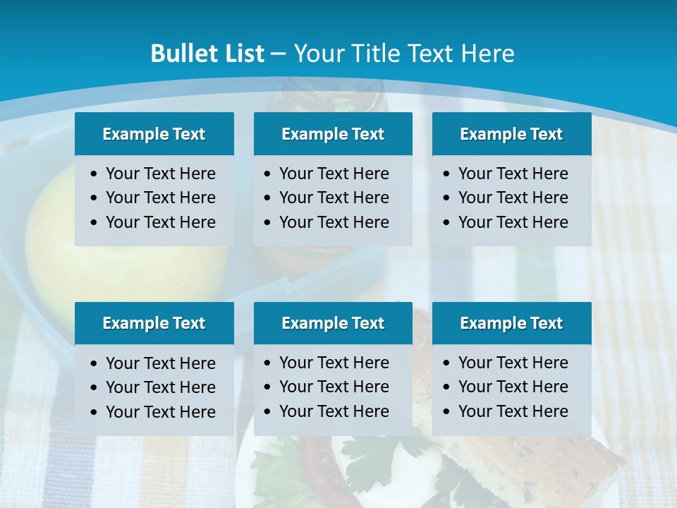 A Lunch Box With A Sandwich And An Apple On A Table PowerPoint Template