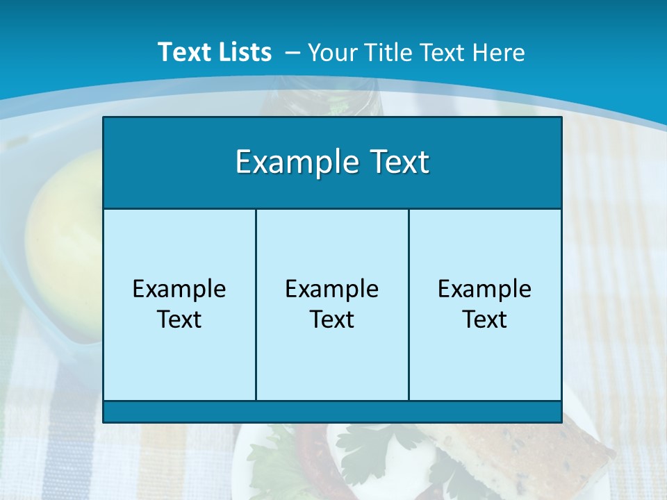 A Lunch Box With A Sandwich And An Apple On A Table PowerPoint Template